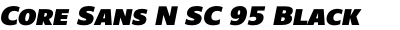 Core Sans N SC 95 Black Italic
